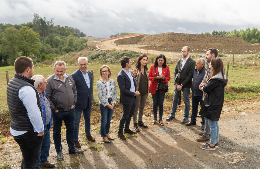 O PP de Galicia visitando o estado das obras da A-54