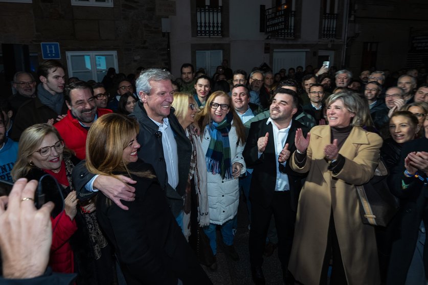Rueda iniciou a campaña electoral do Partido Popular en Santiago