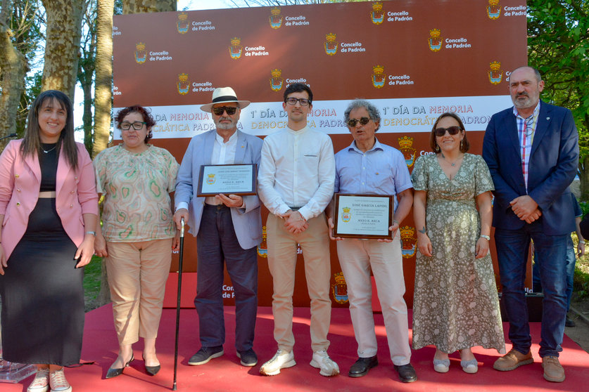 Homenaxe a García Lapido e Luis Amigo no primeiro Día da Memoria Democrática no concello de Padrón